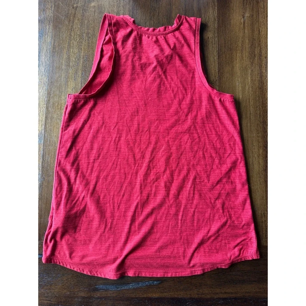 Team USA Olympics Red Tank Top Womens Small Olympic Rings Slub Knit Sleeveless